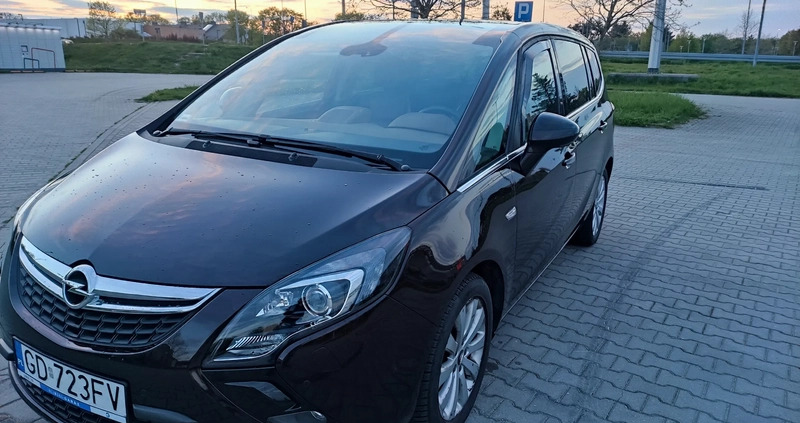 Opel Zafira cena 34500 przebieg: 210698, rok produkcji 2013 z Gdańsk małe 56